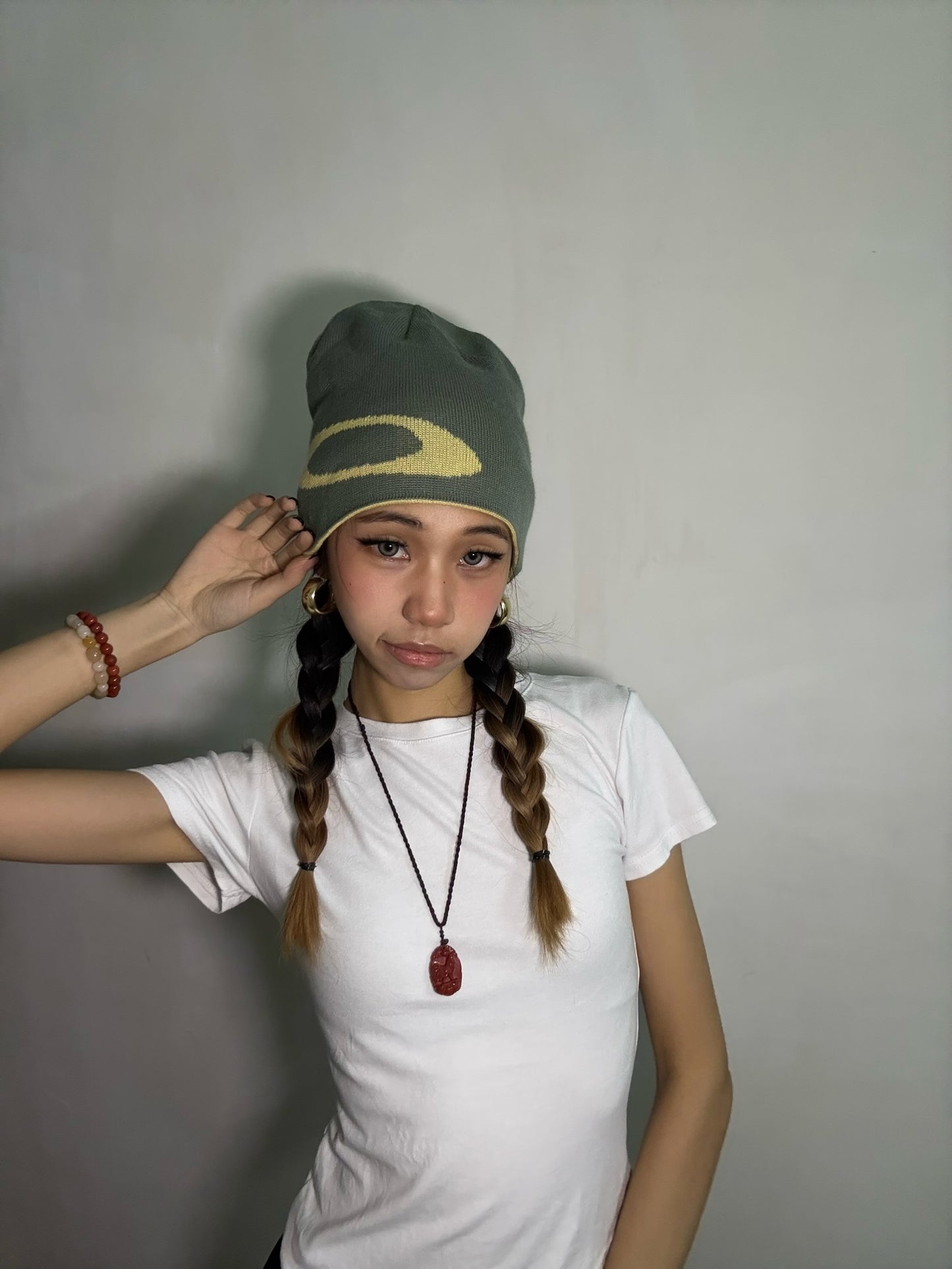 Oakley Ellipse  Beanie Green and Yellow