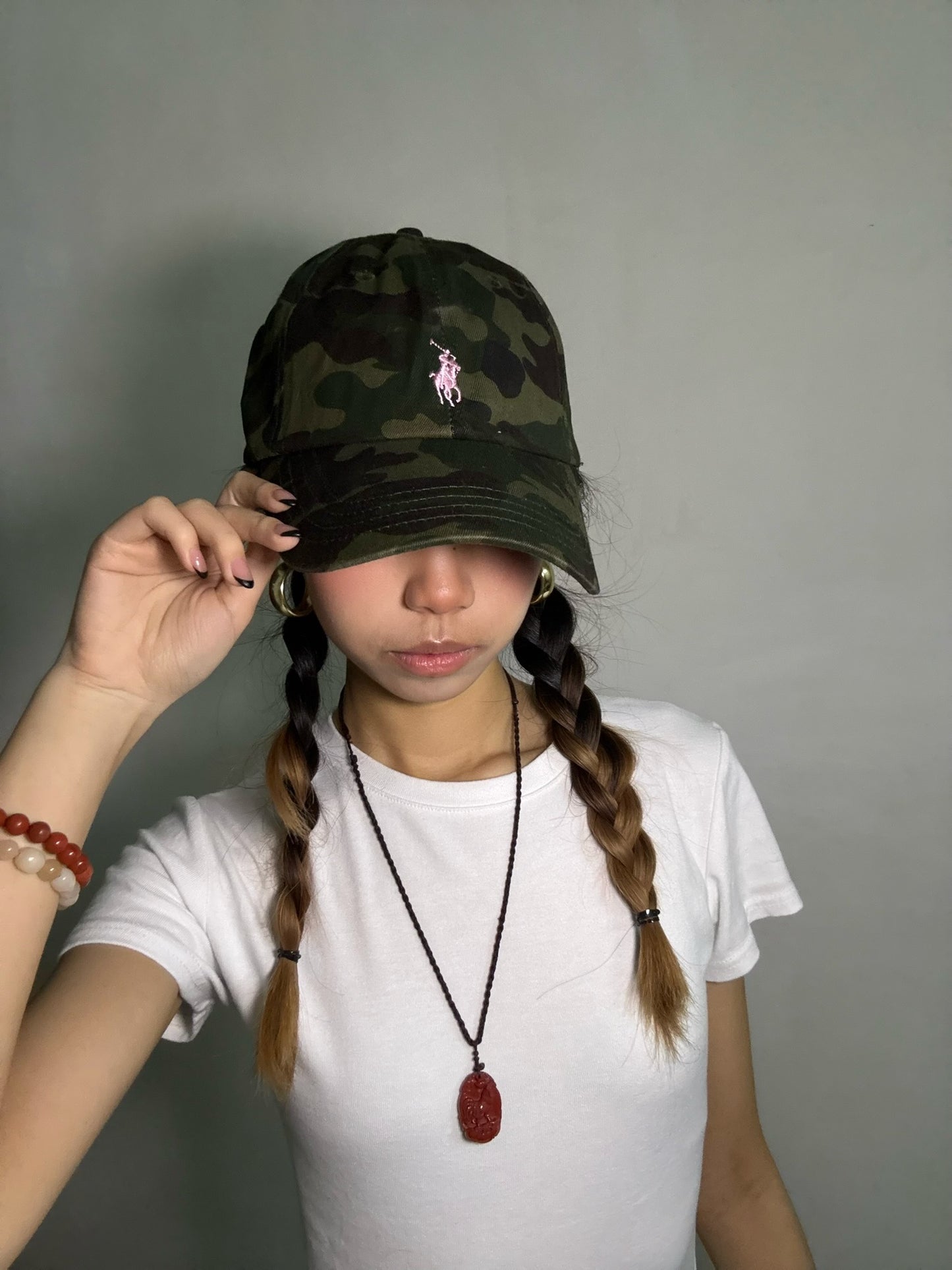 Polo Ralph Lauren Baseball Cap - Camouflage White logo