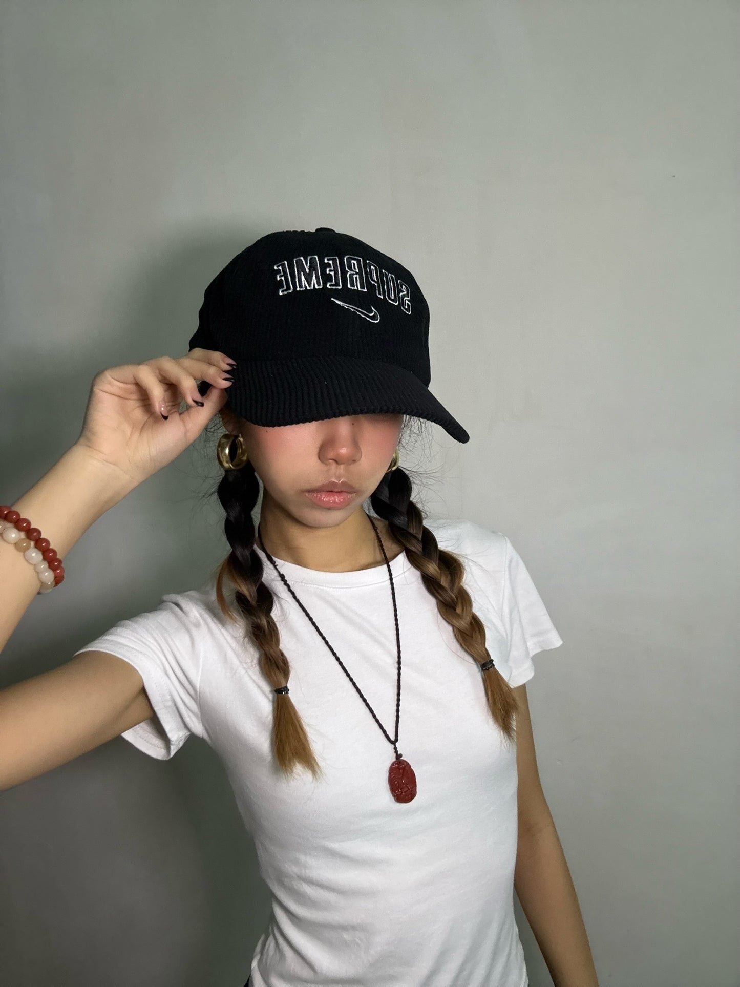 Supreme x Nike Arc Corduroy 6-Panel-Black