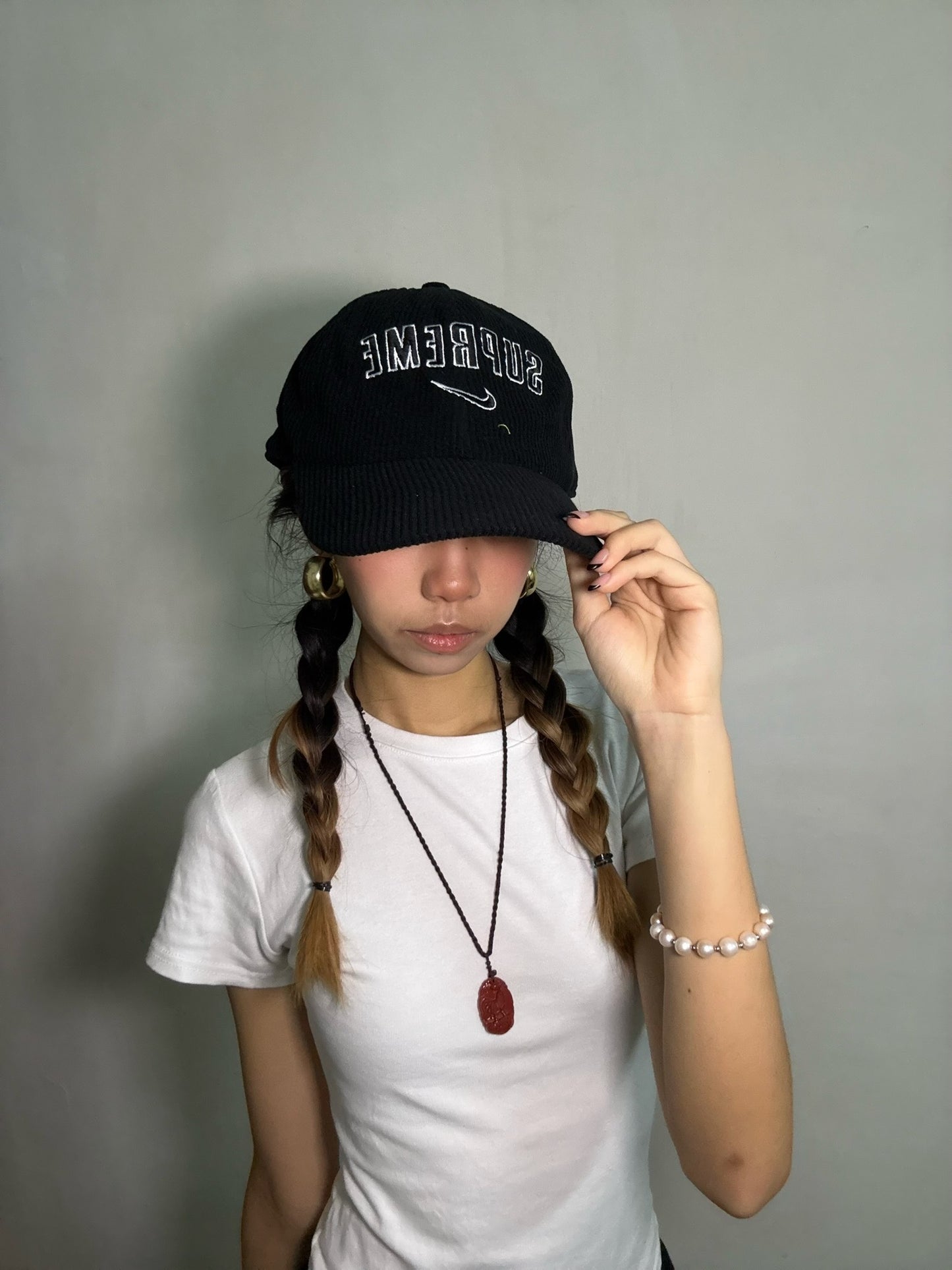 Supreme x Nike Arc Corduroy 6-Panel-Black