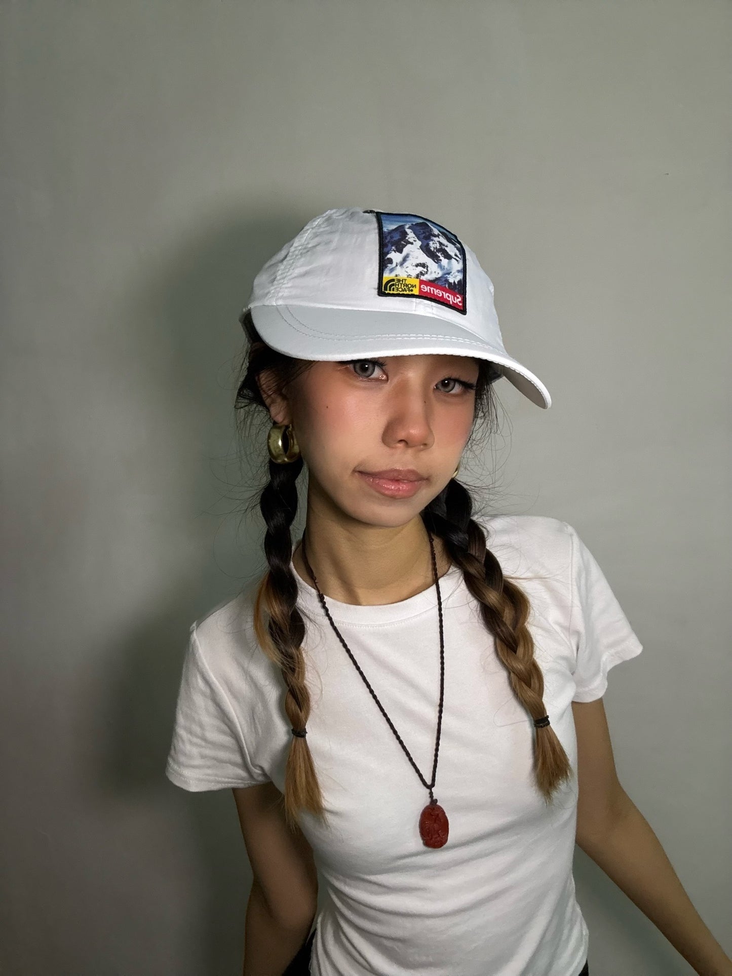 Supreme x The North Face Mountain 6-Panel Hat-White