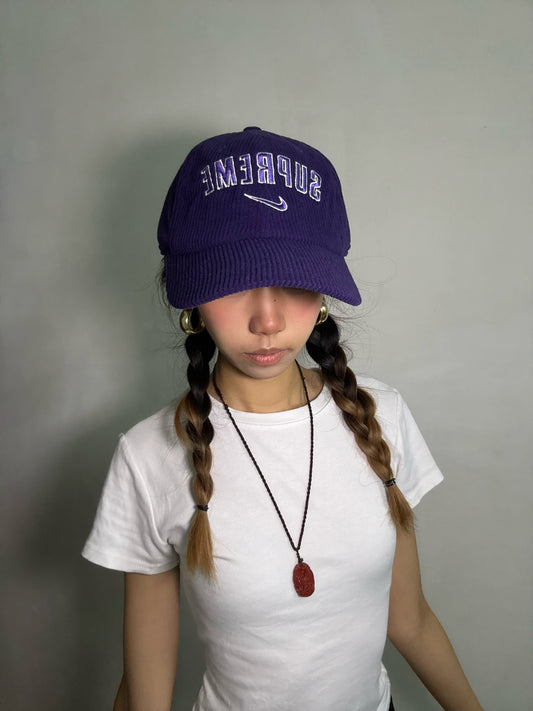 Supreme x Nike Arc Corduroy 6-Panel-Purple