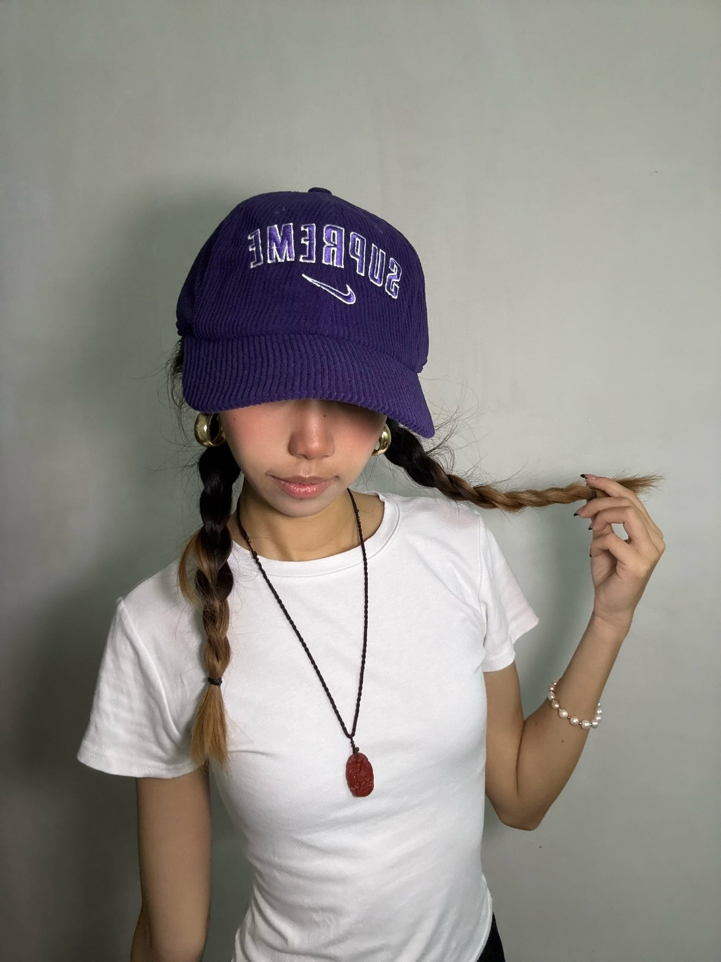 Supreme x Nike Arc Corduroy 6-Panel-Purple