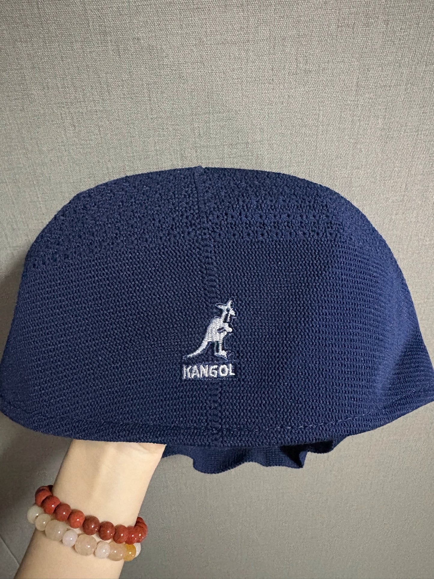 Kangol Tropic 504 Ventair flat cap-Navy bule