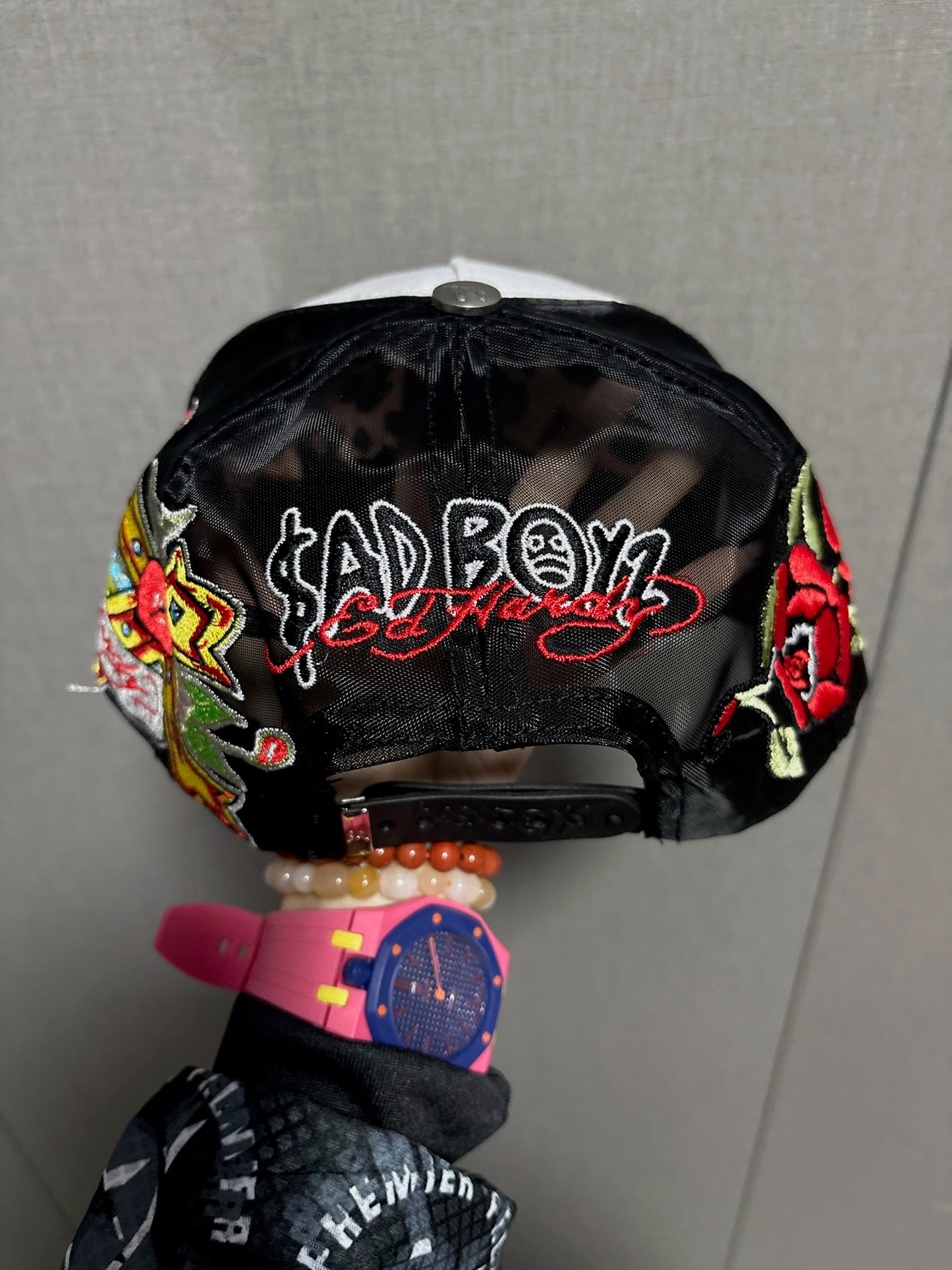 Sad Boyz x Ed Hardy La Virgen snapback cap