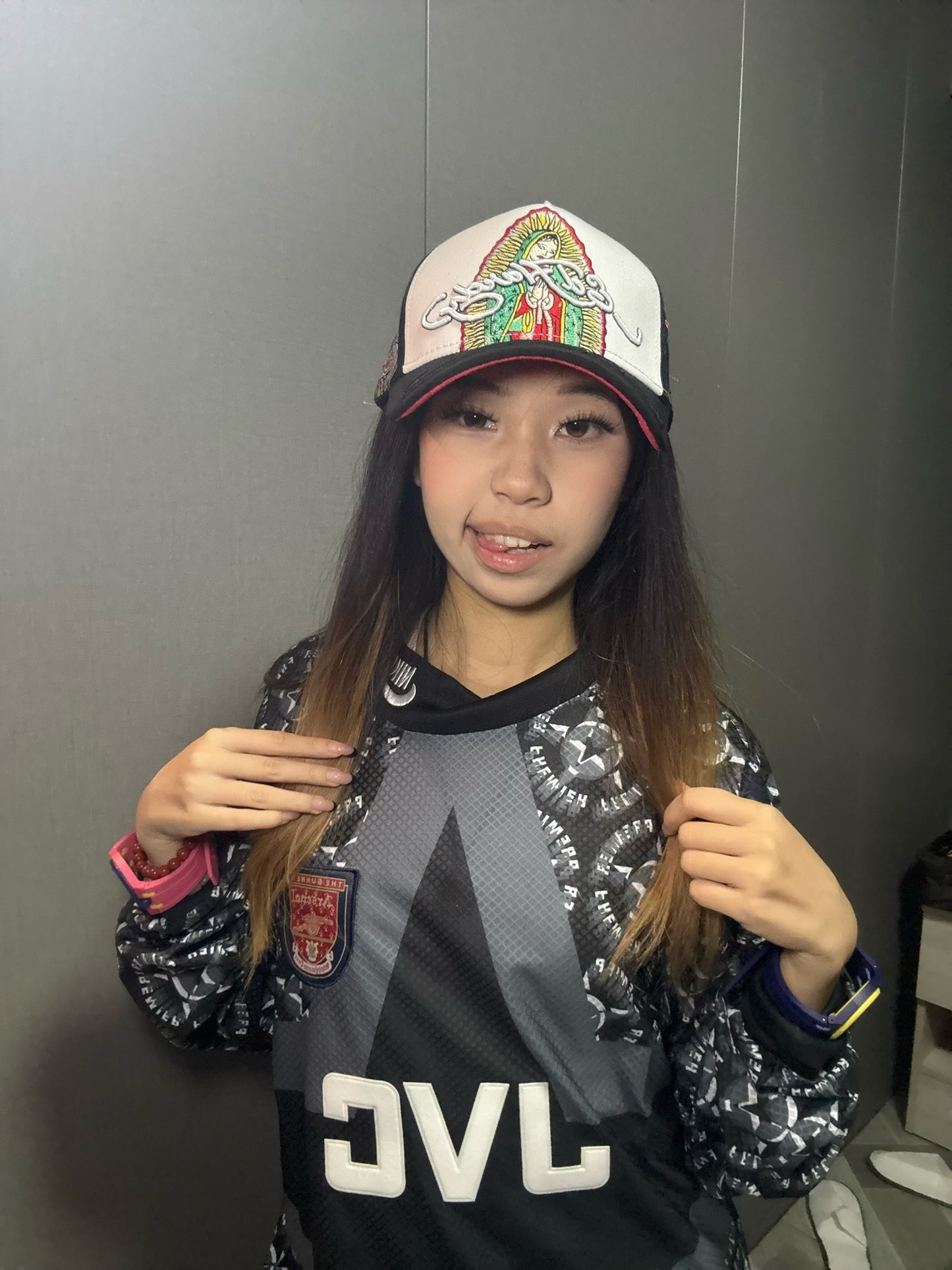 Sad Boyz x Ed Hardy La Virgen snapback cap