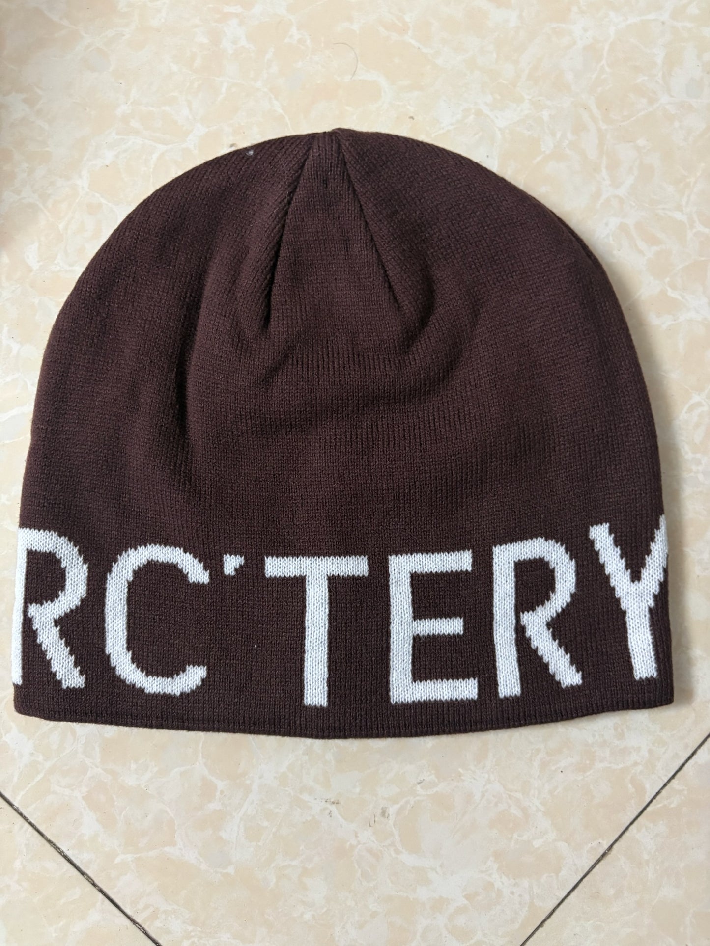 Word Head Toque – Deep Chocolate Brown