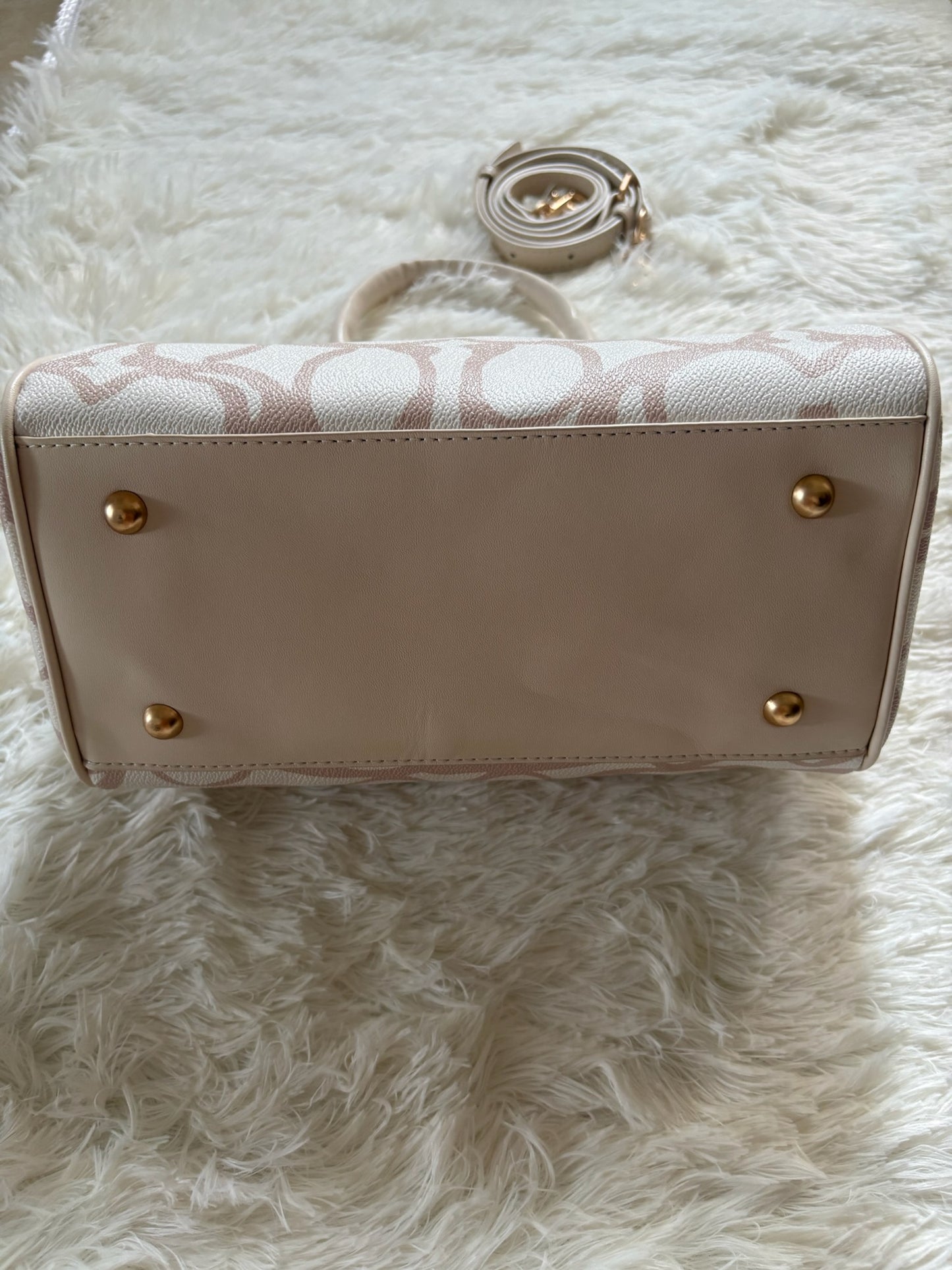 Coach Rowan Satchel Bag– ChalkPink Signature