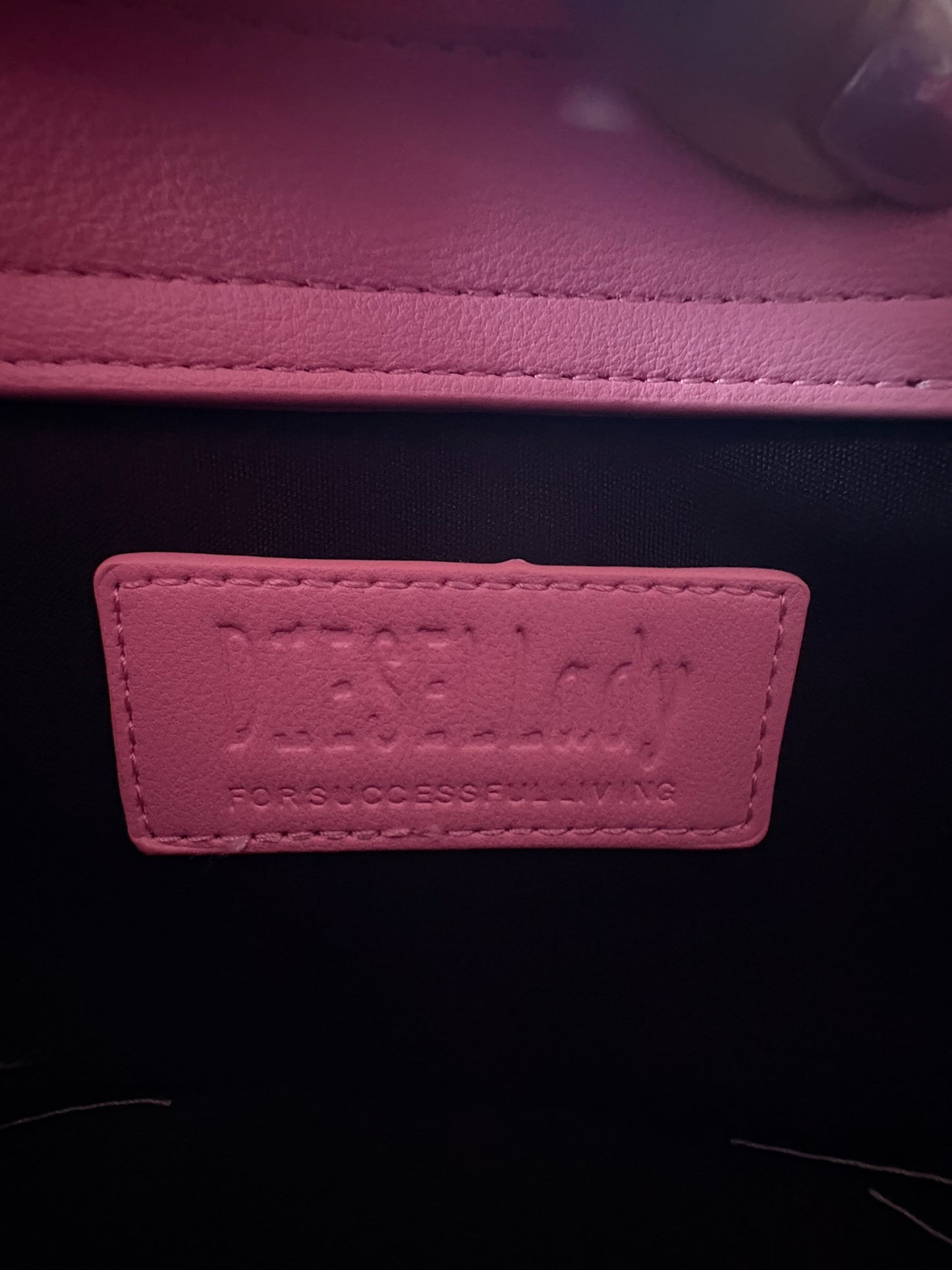 Diesel 1DR-Basket mini tote bag– Pink