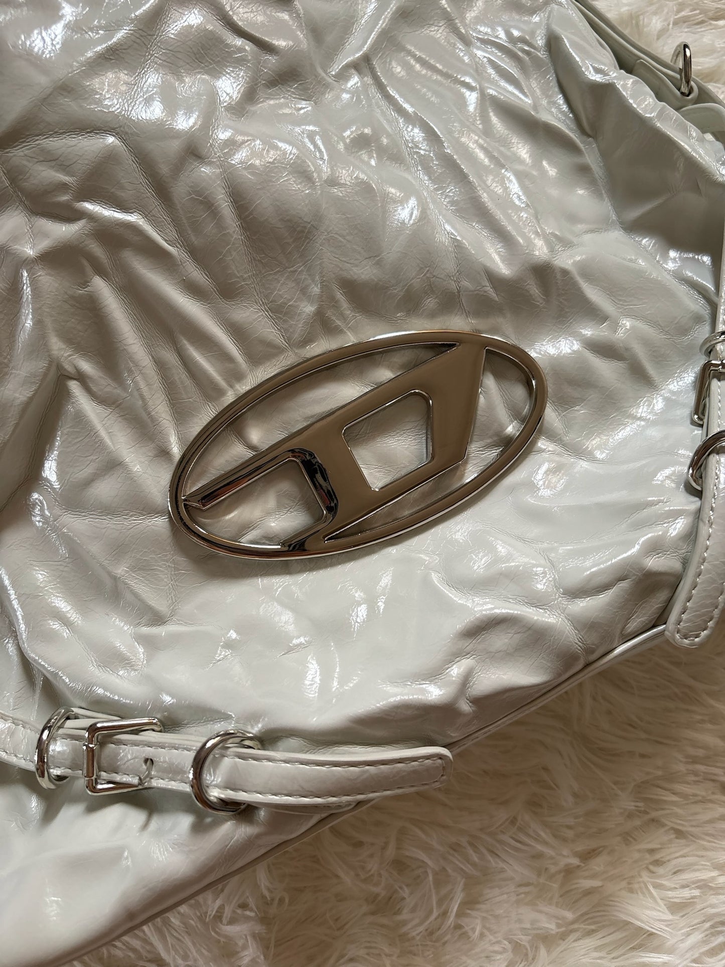 Diesel 1DR Shoulder Bag – Pearl White