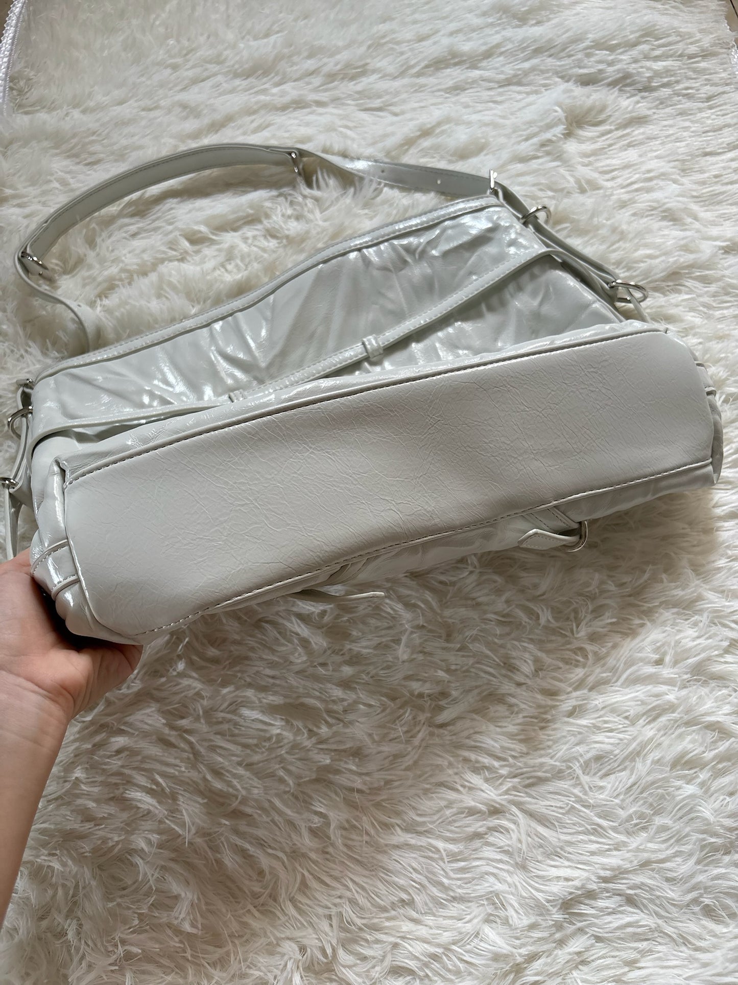 Diesel 1DR Shoulder Bag – Pearl White