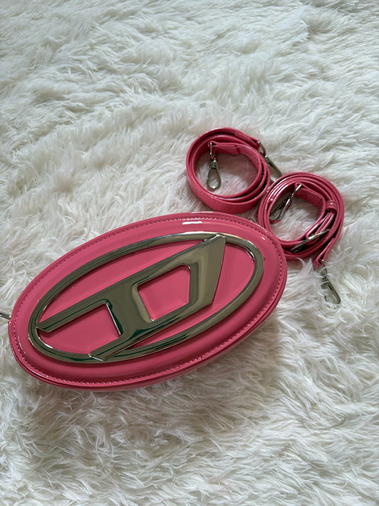 Diesel Oval D Crossbody – Pink
