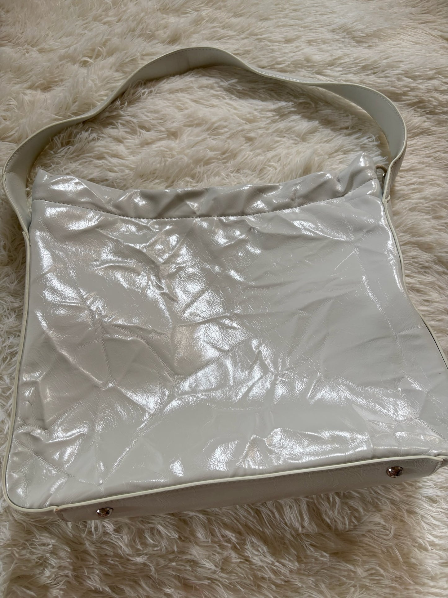 Diesel Shoulder Bag – Pearl White
