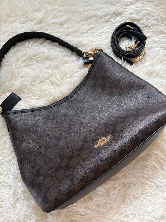 Coach Laurel Shoulder Bag – Brown Black