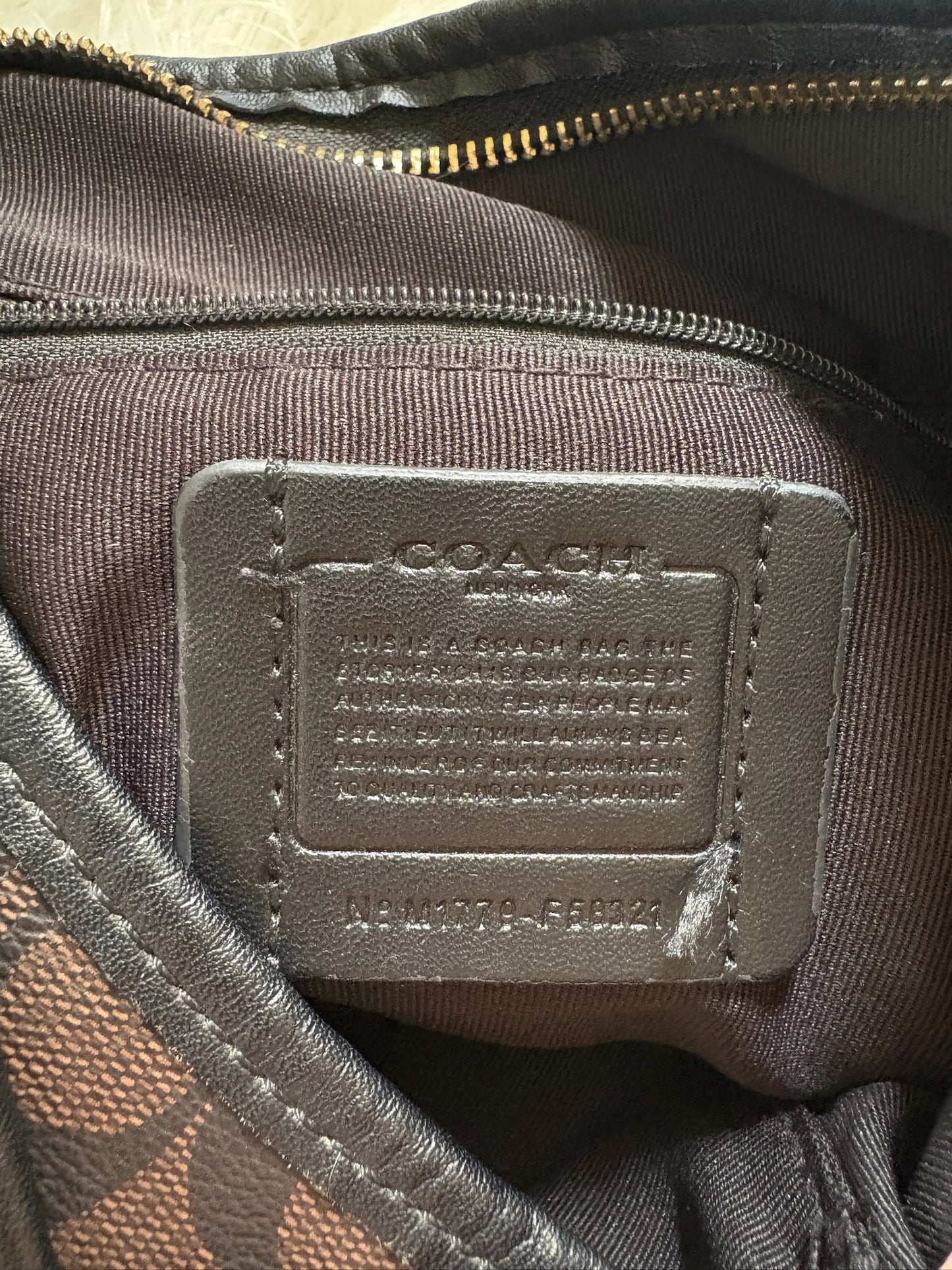 Coach Laurel Shoulder Bag – Brown Black
