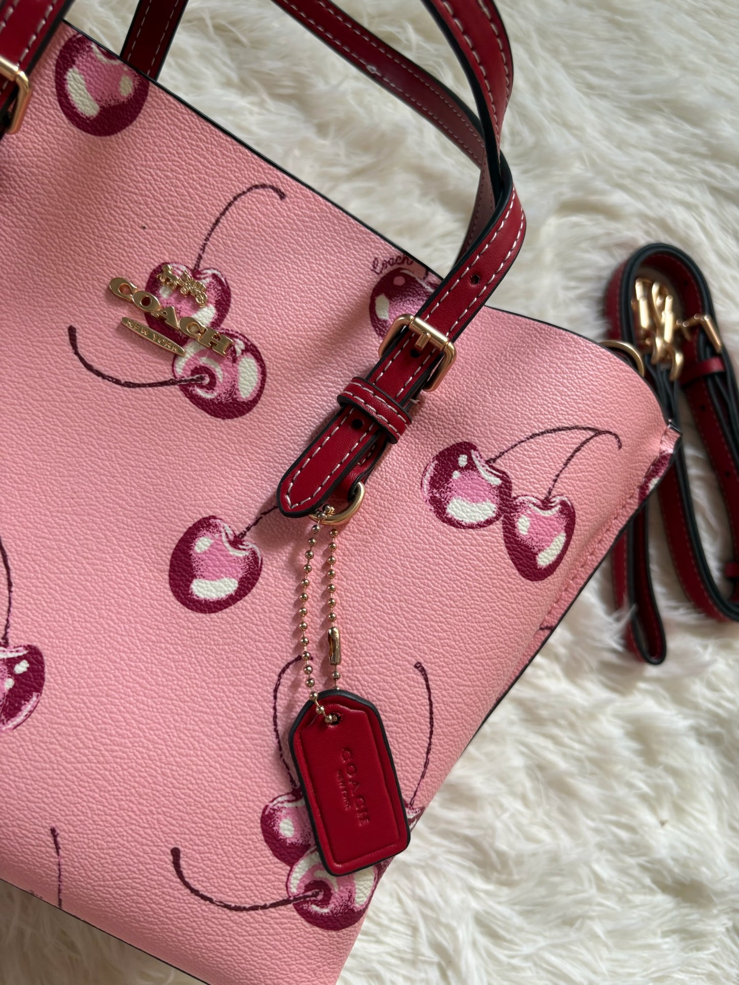 Coach Cherry Mollie Tote – Pink