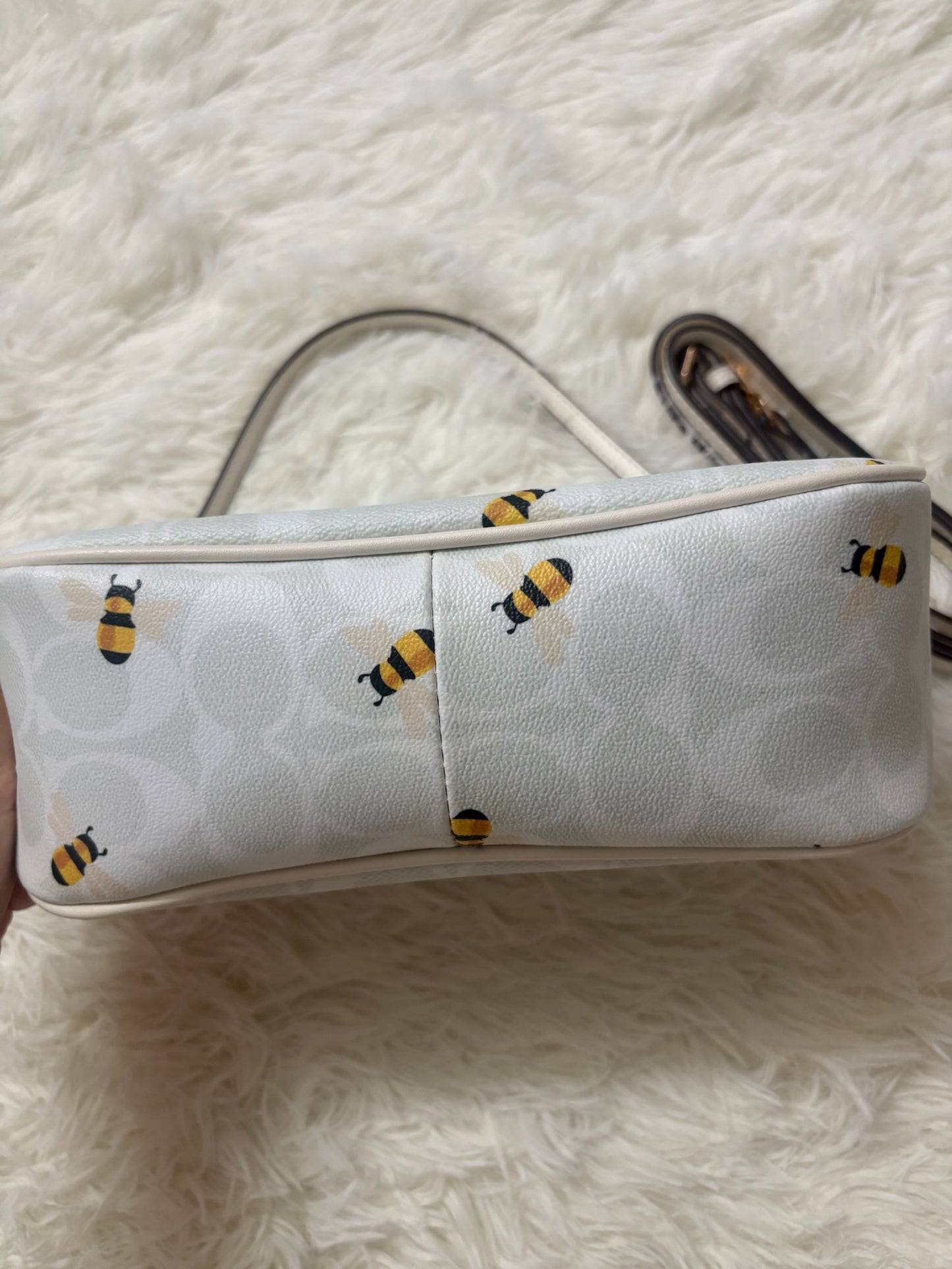 Coach Nolita 19 in Signature Canvas with Bee Print
