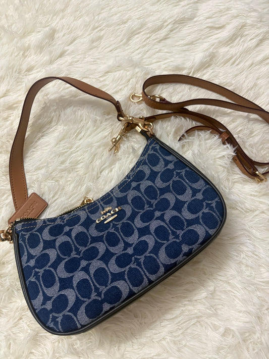 Coach Teri Shoulder Bag-Denim blue