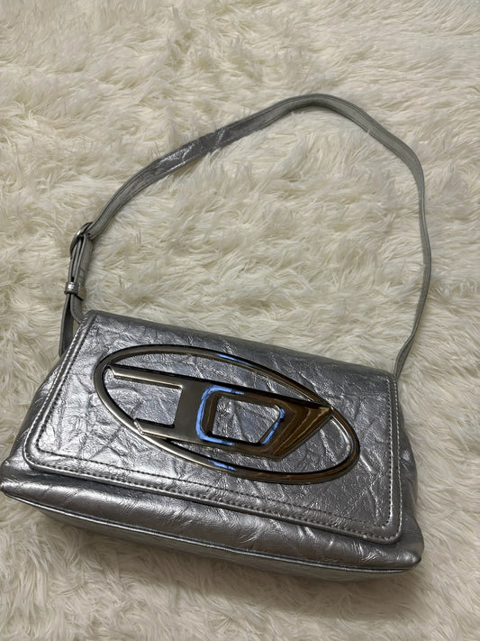 Diesel 1DR Shoulder Bag –  Silver