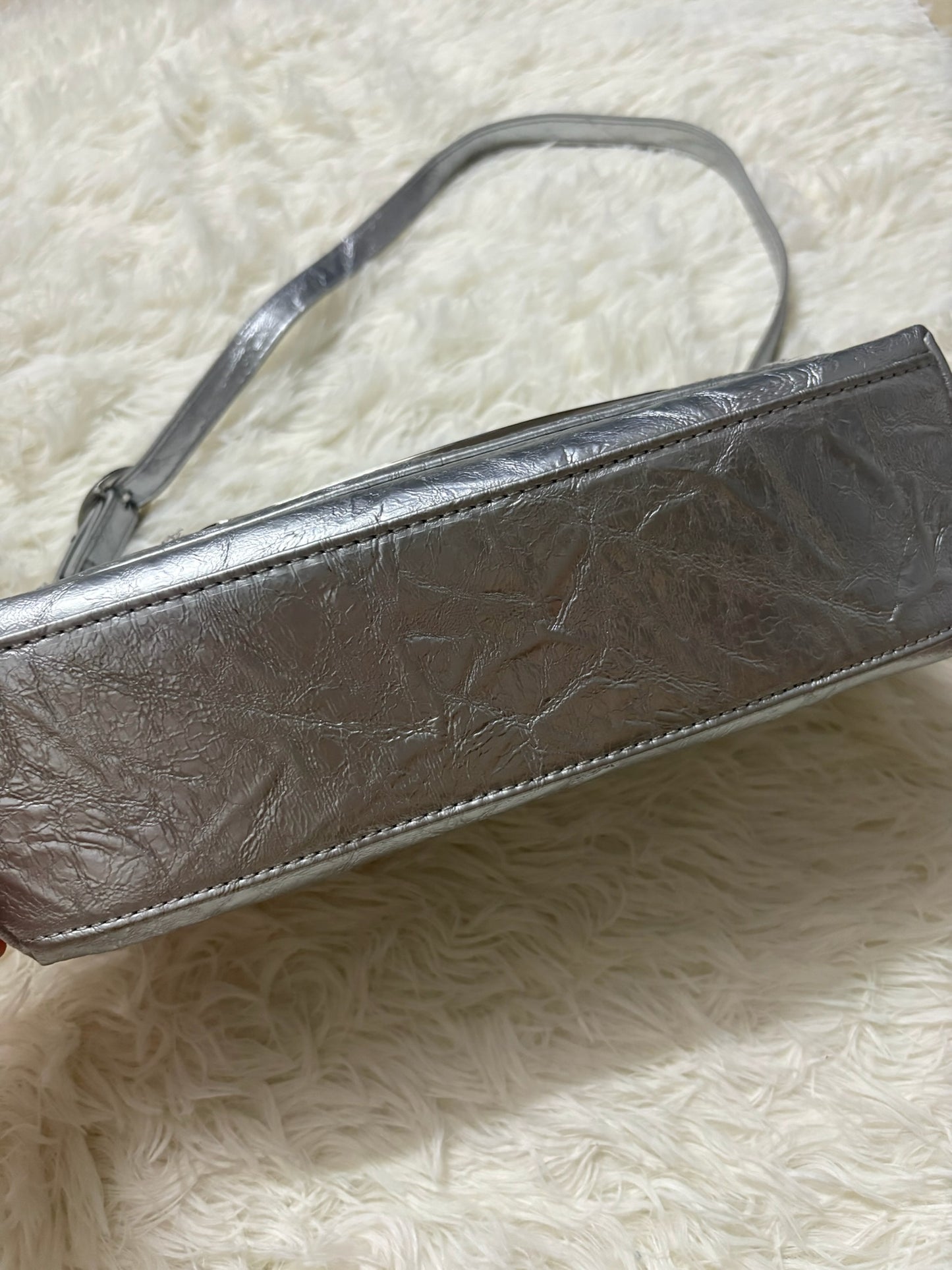 Diesel 1DR Shoulder Bag –  Silver