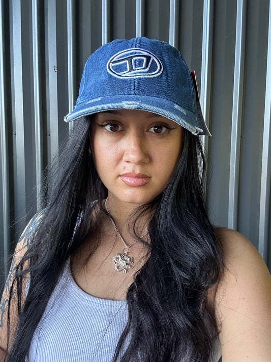 Diesel Blue Denim Baseball Cap