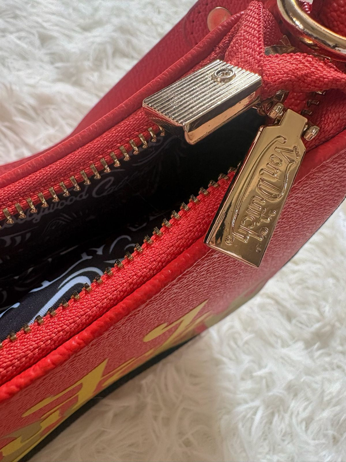 Von Dutch Flames Shoulder Bag – Red