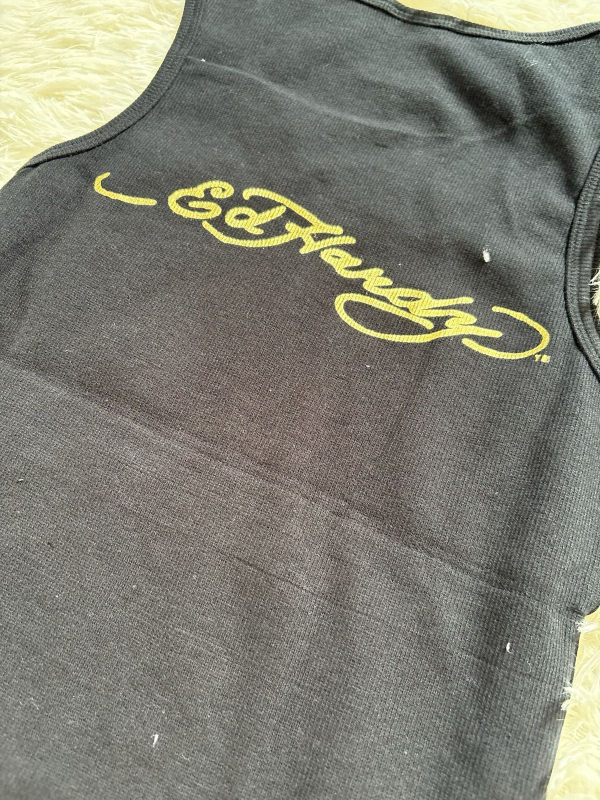 Vintage Ed Hardy back ribbed tank top