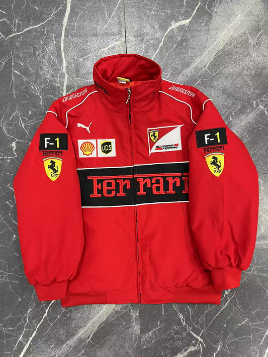 Red Vintage Puma Ferrari Racing Jacket